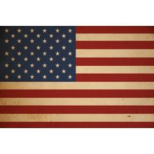 Grunge American Flag Wall Mural