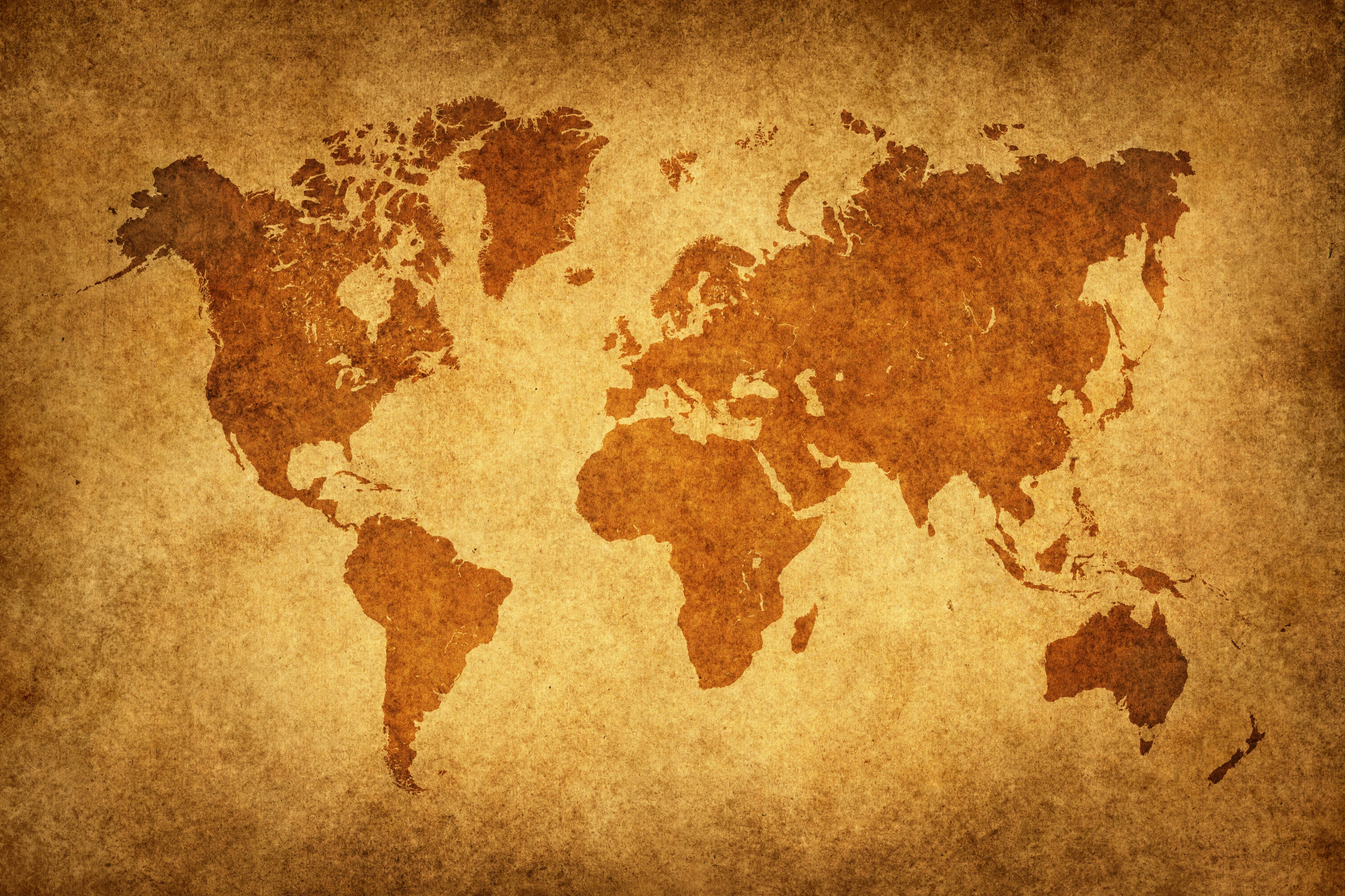 antique style world map