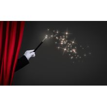 Magic Wand On Stage Wall Mural