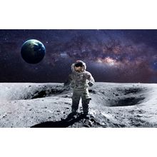 Man On The Moon Wall Mural