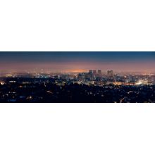 City Lights In Los Angeles Wall Mural