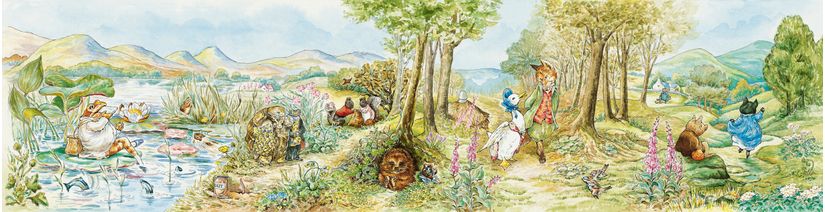 Rabbit Tea Party - Beatrix Potter | Art Print