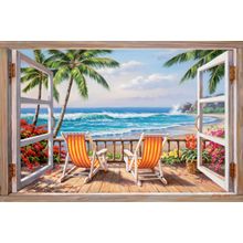 Tropical Terrace for Two Wall Mural