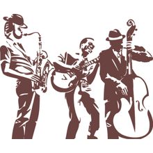 Jazzy Musicians Wall Mural