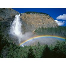 Canadian Rockies Rainbow -Takakkaw Falls Mural Wallpaper