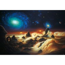 Spiral Nebulae Wall Mural