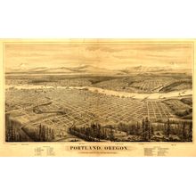 Portland, OR 1879 Wall Mural