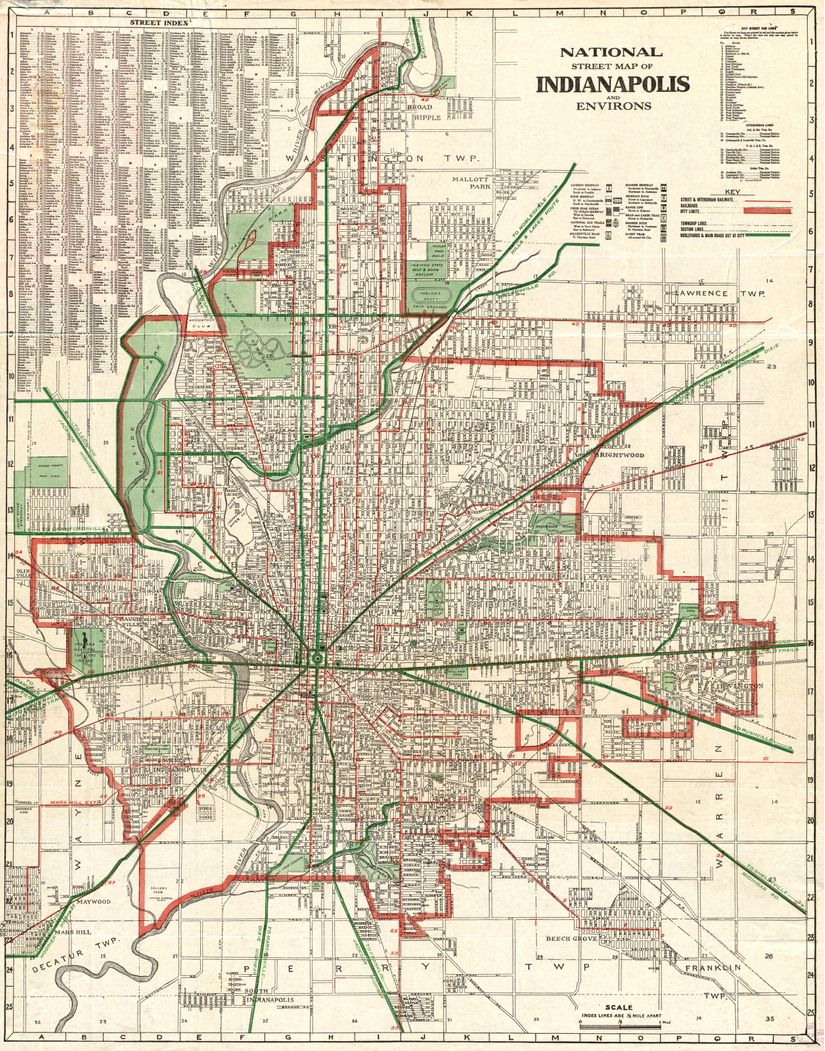 Indianapolis-IN-1921-Map-Wallpaper-Mural