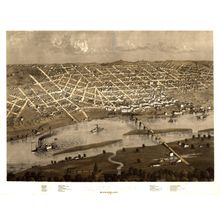 St Paul, MN 1867 Wall Mural