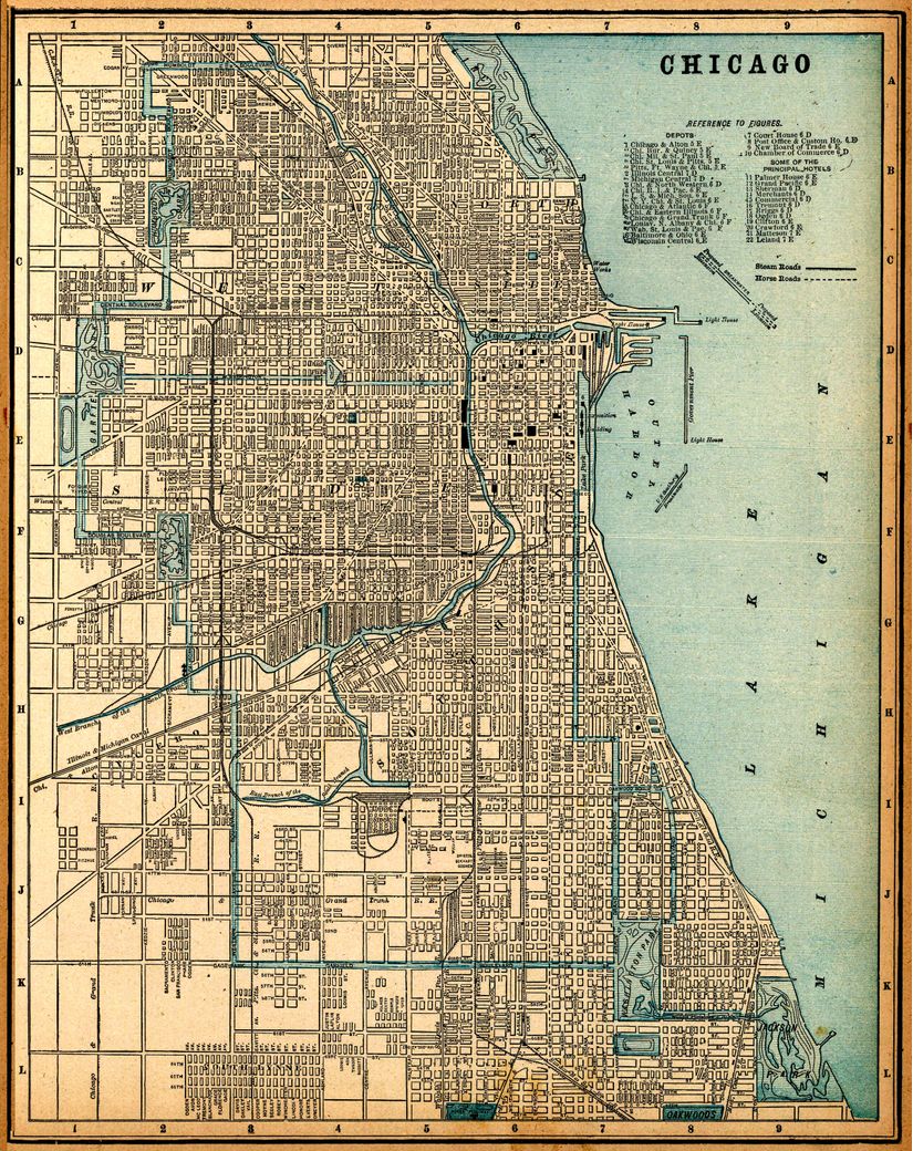 Chicago-IL-1893-Map-Wall-Mural