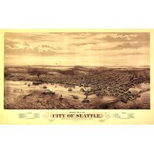 Seattle, WA 1878 Wall Mural