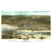 Chicago, IL 1868 Wall Mural