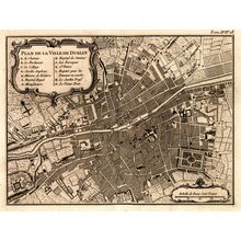 Dublin Ireland 1764 Map Wall Mural