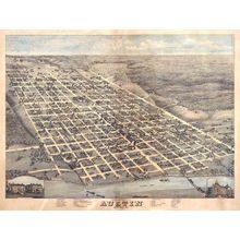 Austin, TX 1873 Map Wallpaper Mural