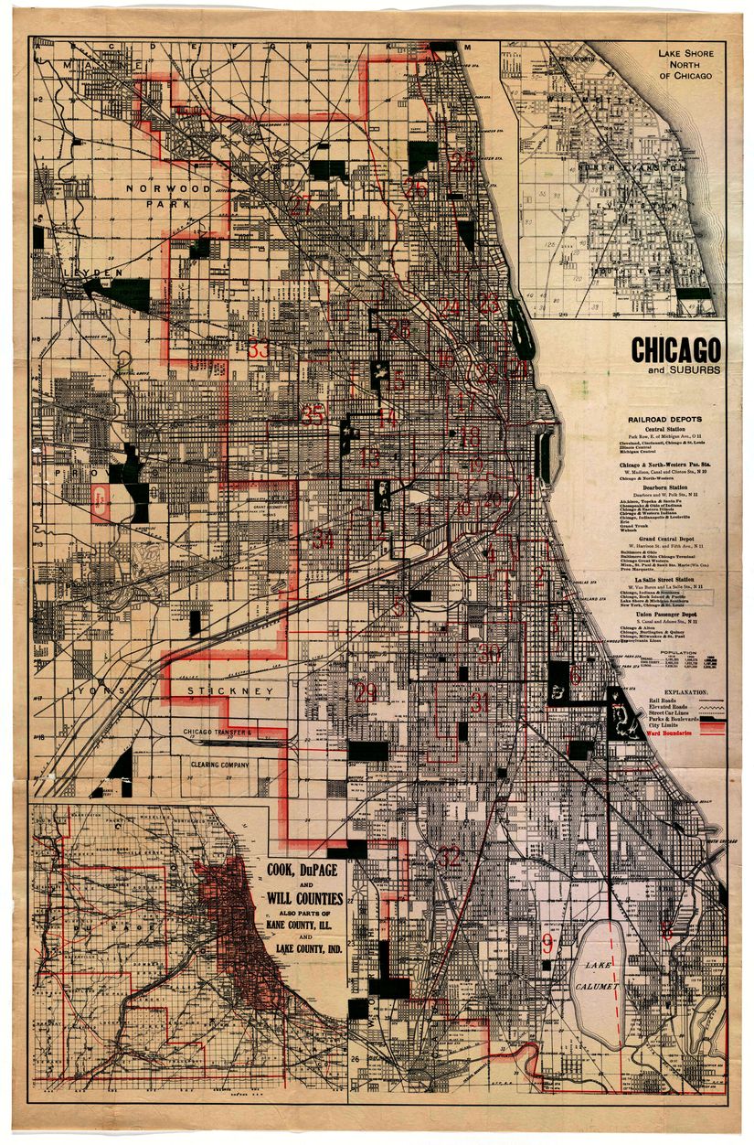 Chicago-IL-1910-Map