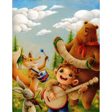 Banjo Music Wall Mural