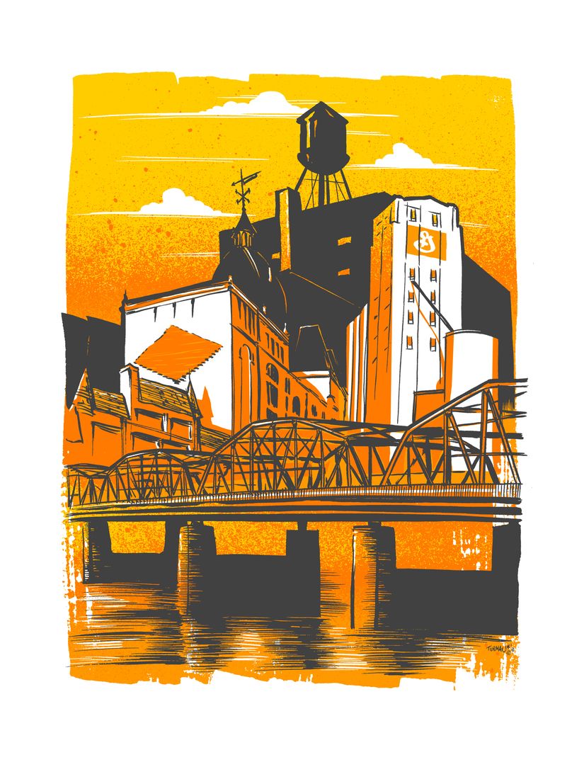 Northeast Minneapolis Skyline Wall Mural Murals Your Way