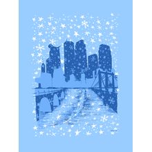 Snowy Minneapolis Wall Mural