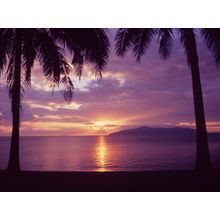 Blue Sunset Wall Mural