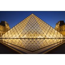 Glass Pyramid Wall Mural