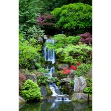 Garden Waterfalls Wall Mural