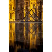 Louvre Sunset Wall Mural