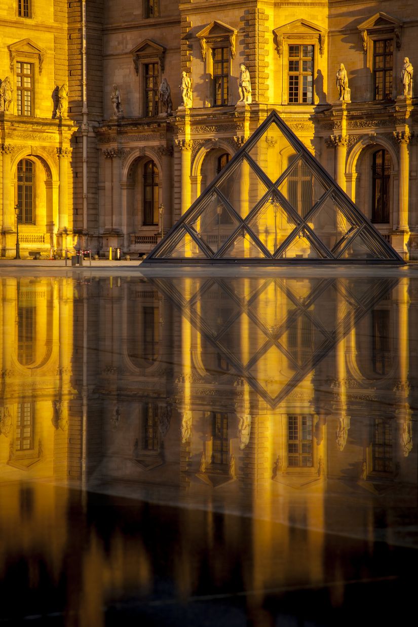 Louvre-Sunset-Mural-Wallpaper