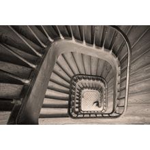 Paris Staircase - Sepia Wall Mural