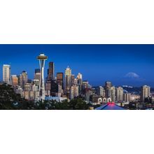 Seattle Skyline Panoramic Mural Wallpaper