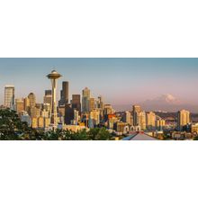Seattle Evening Wall Mural
