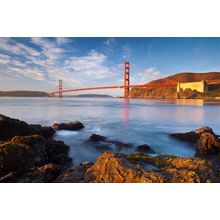 Golden Gate At Dawn Wall Mural