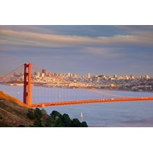 Evening Over San Francisco Skyline Wall Mural