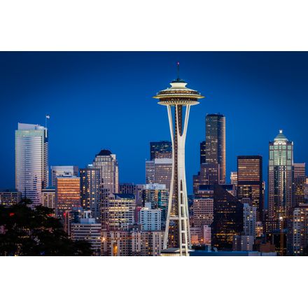 Seattle, Washington Skyline Wallpaper Mural - Murals Your Way