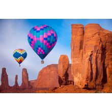 Balloon Festival In Monument Valley Wall Mural