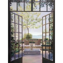 Courtyard View Wall Mural