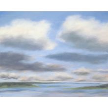 Clouds Over Harbor Wall Mural