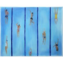 Swimming Lanes Wall Mural