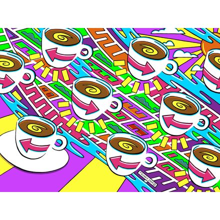 Coffee Beans In Grain Chiller Wall Mural - Murals Your Way