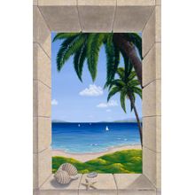 Hawaiian Fantasy With Shells Wall Mural