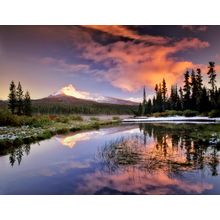 Reflection of Mount Washington On Big Lake Wall Mural