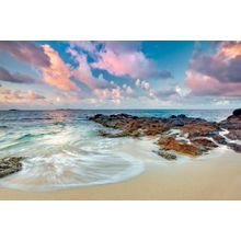 US Virgin Islands Coastal Sunset Wall Mural