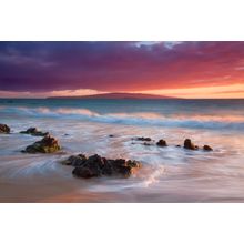 Sunset Beach In Wailea Hawaii Wall Mural