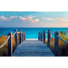 Board Pathway To Ocean Grace Bay Wall Mural