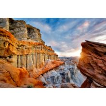 Sandstone Rocks At Red Rock Canyon State Park Wall Mural