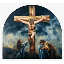 Jesus Dies On The Cross Wall Mural