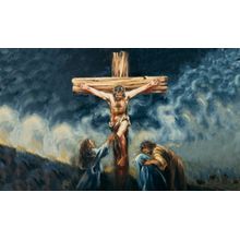 Jesus Dies On The Cross 2 Mural Wallpaper