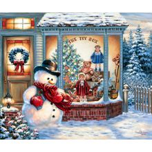 The Toy Box Snowman Wall Mural