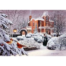 Snow-Covered Wall Mural