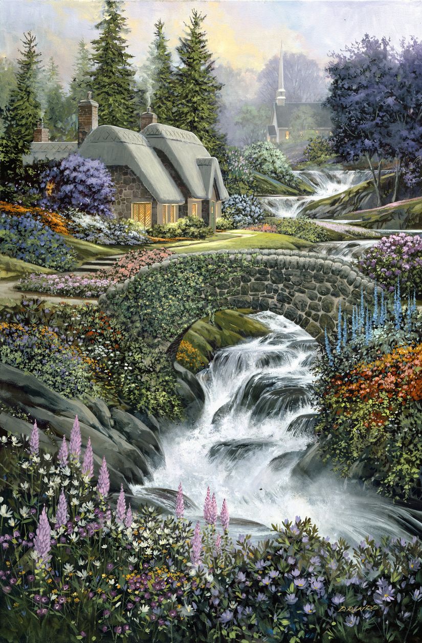 Cobblestone-Spring-Wall-Mural