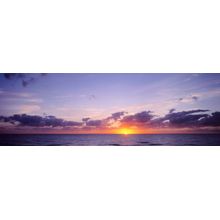 Sunset Over Gulf Of Mexico Mural Wallpaper